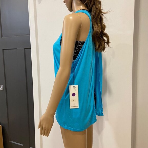 Karma sleeveless top, activewear tank, yoga, gym apparel open-back cover up XS - Picture 4 of 12